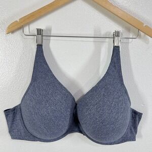 Torrid Curve 44D Blue Heather‎ Bra Plus Size Back Smoothing Everyday Comfort